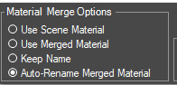 1. Material Merge options